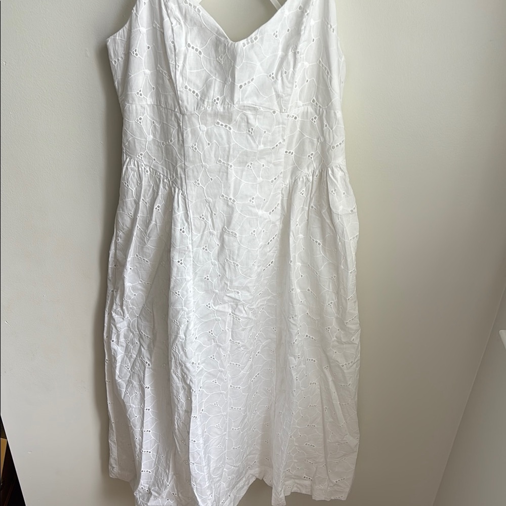 A New Day White Eyelet Dress